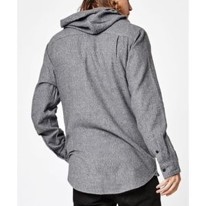 PacSun Modern Amusement Heather Flannel Hooded LS
